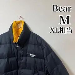 [希少] Bear ベアー　ダウンジャケット　M リバーシブル　ブラック