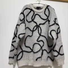 LAKOLE メンズ ニット セーター 総柄 XL