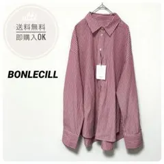 ⭐︎タグ付き⭐︎BONLECILL【ボンルシール】レッドストライプオーバーシャツ