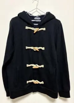 Louis Charbon 黒 ダッフルコート L