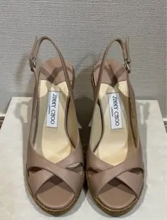 ジミーチュウ　ウェッジソールサンダル