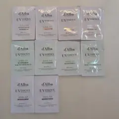 ダルバ　エッセンストーンアップサンクリーム　ピンク　グリーン　パープル　サンプル