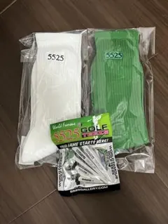 5525 GOLF ソックス 2足セット ※5525 tee プレゼント