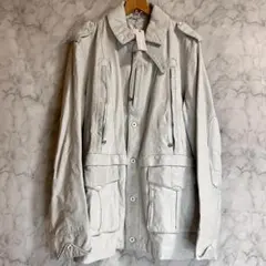 新品タグ付 DIESEL ディーゼル ラムレザージャケット ライダース 革ジャン