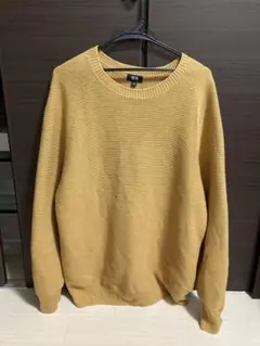 UNIQLO XL マスタード 薄手ニットセーター