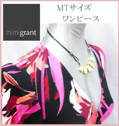 【Mimi GranTワンピース】　MTサイズ　フラワープリント 　7分袖❤️のサムネイル