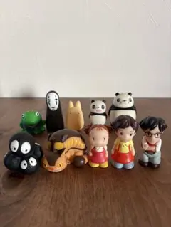 【廃盤品あり】ジブリ作品 ソフビ　指人形　フィギュア 10体