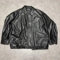 WYM LIDNM 合成皮革 ライダースジャケット ブラック L