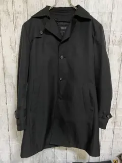 【美品】コムサイズム　トレンチコート　ライナー付　黒