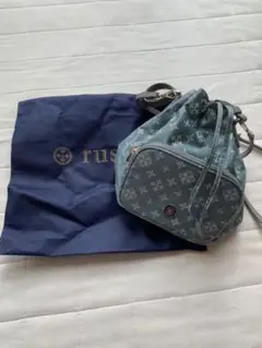 ミニバッグ　巾着タイプ　2way russet