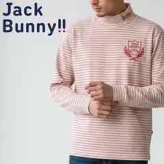 YJ386ね@ JACK BUNNY!! モックネック ゴルフシャツ L