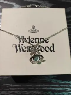 Vivienne Westwood ブルー リボンオーブ ネックレスのサムネイル