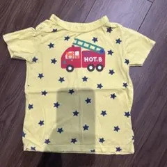 HOT BISCUITS ミキハウス 消防車 星柄 Tシャツ 100