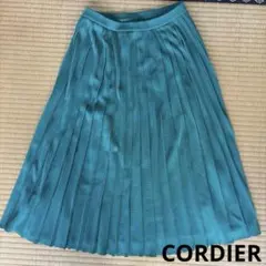 CORDIER ターコイズ プリーツスカート ロングのサムネイル
