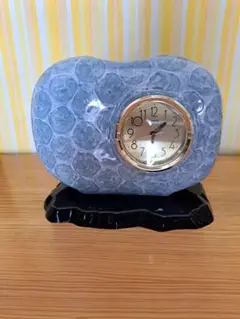 【美品】陶器製　置時計　昭和レトロ　花入れ　花瓶　小物入れ★メルカリ便