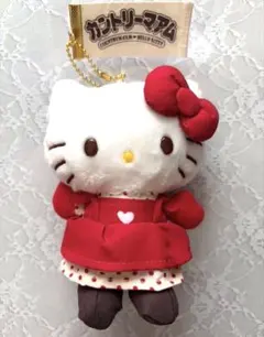 希少 2002 ハローキティ ぬいぐるみ マスコット カントリー レトロ