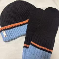 ユニクロ　マルニコラボ　ニット帽と手袋セット