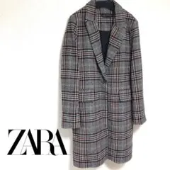ZARA ザラ　チェック柄コート チェスターコート ジャケット
