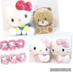 新品未使用　ハローキティ　スーパーラージ　BIG　ぬいぐるみ　6点セット 新品未使用 ハローキティ スーパーラージ BIG ぬいぐるみ 6点セット