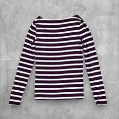 old Gap ボーダー ロンT バーガンディ×ホワイト y2k archive