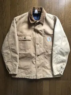 USA製◆carhartt カーハート◆チョアコート　カバーオール　ワーク　古着