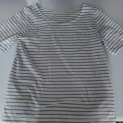 PLST プラステ ボーダーカットソー Tシャツ 【訳あり・シミあり】