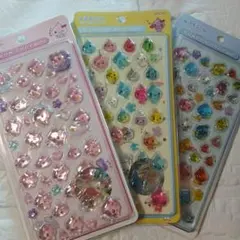 ◎しずくちゃん◎3Dステッカー立体硬いシール◎3枚