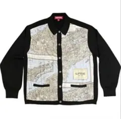 Supreme Silk Map Cardigan "Black"のサムネイル
