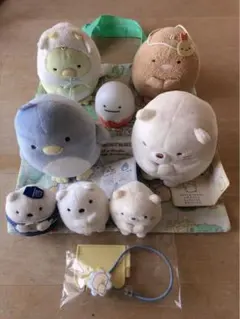 すみっコぐらし ぬいぐるみ  ぺんぎん しろくま とんかつ とかげ   ねこ