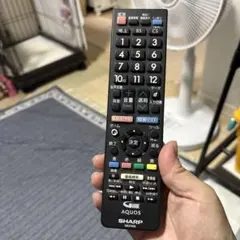 SHARP AQUOS テレビ用リモコン GB374SB 本体のサムネイル