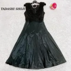 【美品】タダシショージ　大きいサイズ　ロングワンピース　ドレス　ブラックのサムネイル