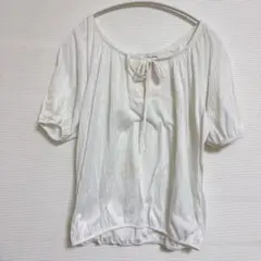 French Laundry 繊細レース ブラウス ホワイト M エスニック