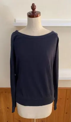 ユニクロ　ウルトラストレッチ　スウェット　シャツ　ネイビー　Lサイズ