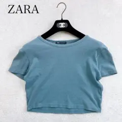 ZARA ザラ　クロップド トップス　Tシャツ　レディース　Lサイズ