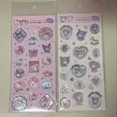【正規品】サンリオ　すりガラス風シール　2種セット③