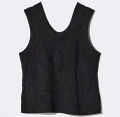 ADORE ミックスパターンニット ベスト ノースリーブ メッシュ2024SS