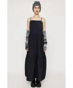 SLY ナイロン　キャミワンピース　ブラック