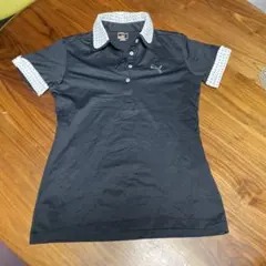 PUMA 黒色ポロシャツ Lサイズ