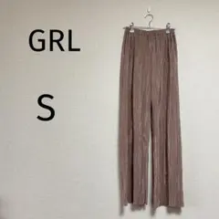536/グレイル イージーパンツ【S】ピンク 光沢感 ストレッチ生地 かわいい