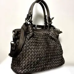 MOGI モギ パイソン 蛇革 ハンドバッグ JRA ブラウン - メルカリ