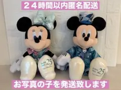 新品タグ付き　ぬいぐるみ　２５周年　ミッキー・ミニー　２点　ディズニーシー