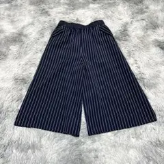 【ESPIE/エスピエ】ハーフパンツ ネイビー ストライプXS涼しい 夏【美品】