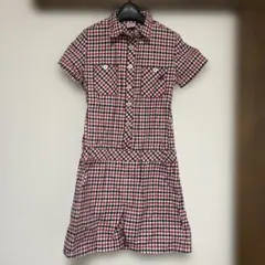 Paradiso ゴルフウェア ワンピースレディースチェック柄 半袖 Mサイズ