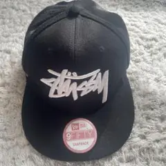 Stussy 9FIFTY スナップバックキャップ 黒 ニューエラコラボ　希少