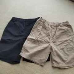 UNIQLOキッズ撥水ナイロンショートパンツ2枚セット