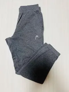 HEAD グレー スウェットパンツ 刺繍ロゴ