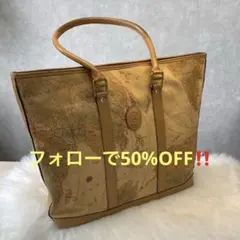 TIARA ティアラ 地図柄 トートバッグ ショルダーバッグ A4収納可能のサムネイル