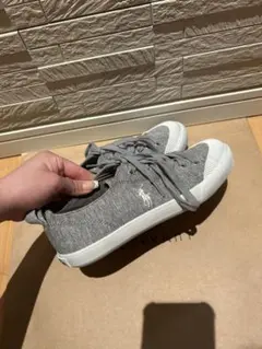 【POLO RALPH LAUREN】 グレー スニーカー