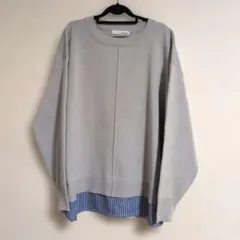 SHOO・LA・RUE 重ね着風 ニットプルオーバー