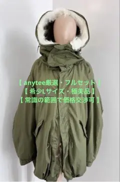 極美品 anytee別注 M-65 フィッシュテールパーカー フルセット L